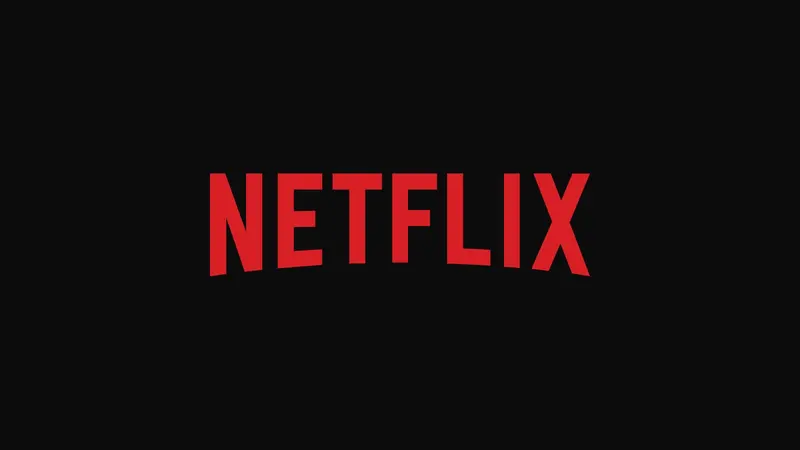 Logotipo da Netflix em letras vermelhas sobre fundo preto