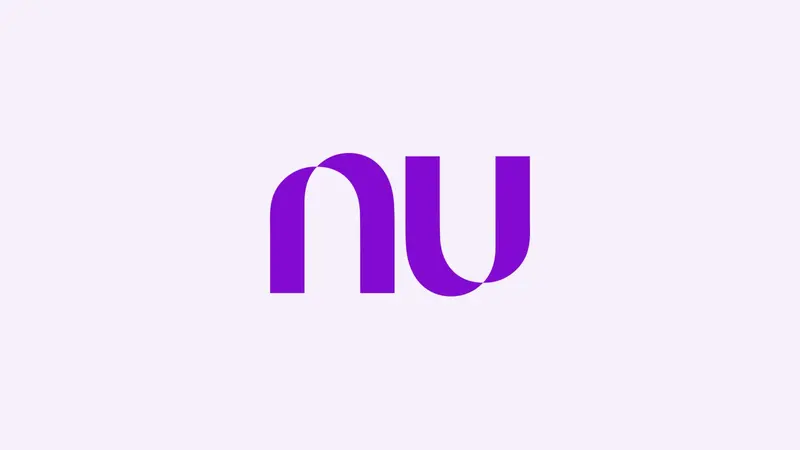 Logotipo do Nubank em roxo sobre fundo claro